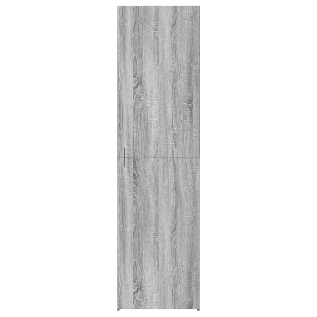Buffet haut sonoma gris 50x42,5x185 cm bois d'ingénierie - XIOS