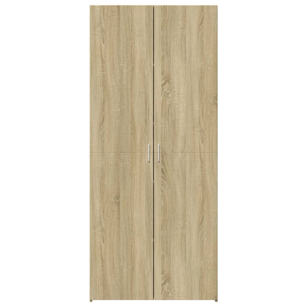 Buffet haut chêne sonoma 70x42,5x185 cm bois d'ingénierie
