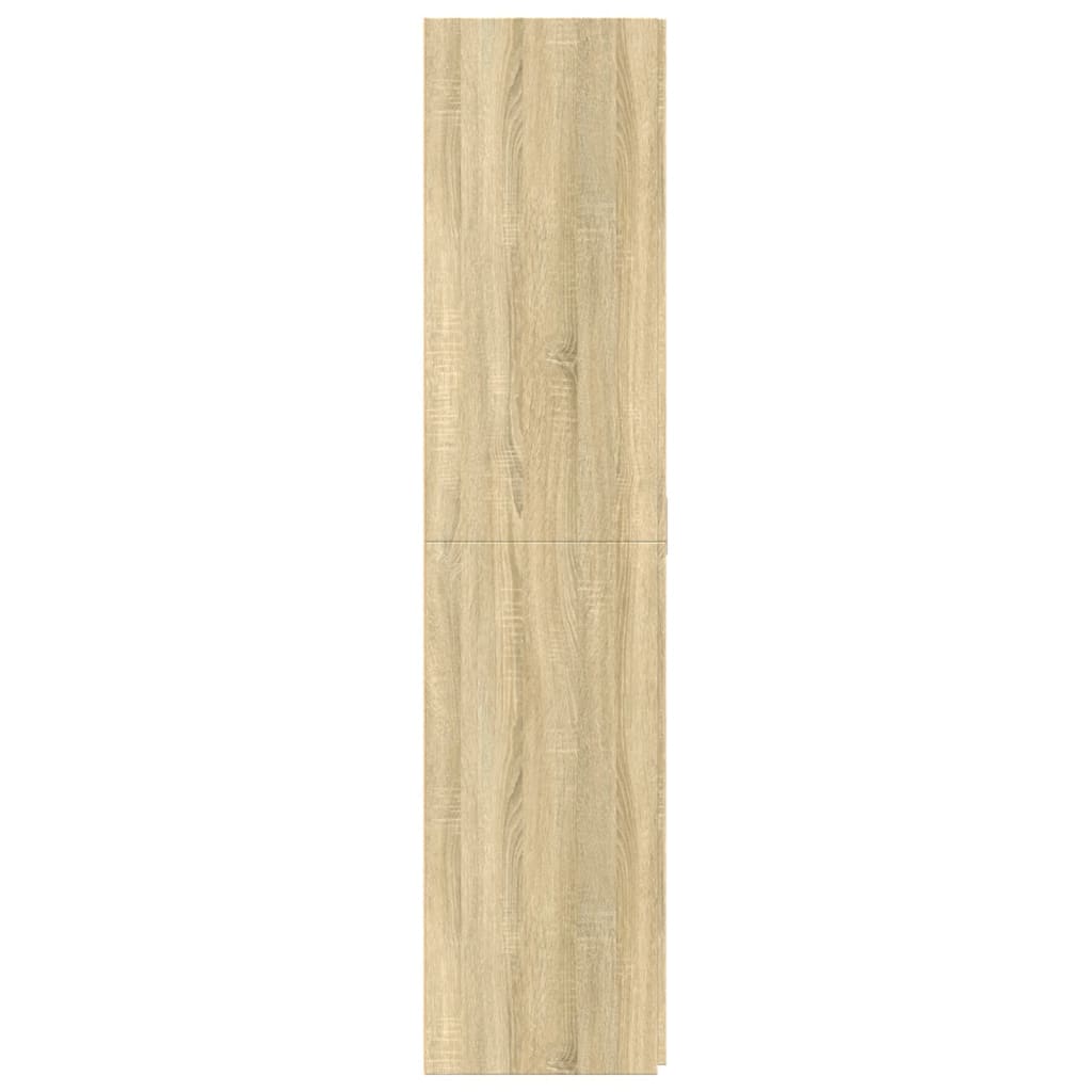 Buffet haut chêne sonoma 70x42,5x185 cm bois d'ingénierie