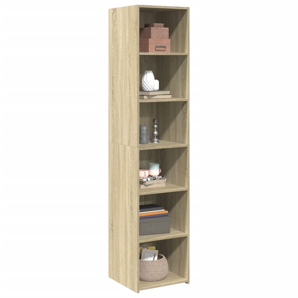 Buffet haut chêne sonoma 40x41x185 cm bois d'ingénierie - XIOS