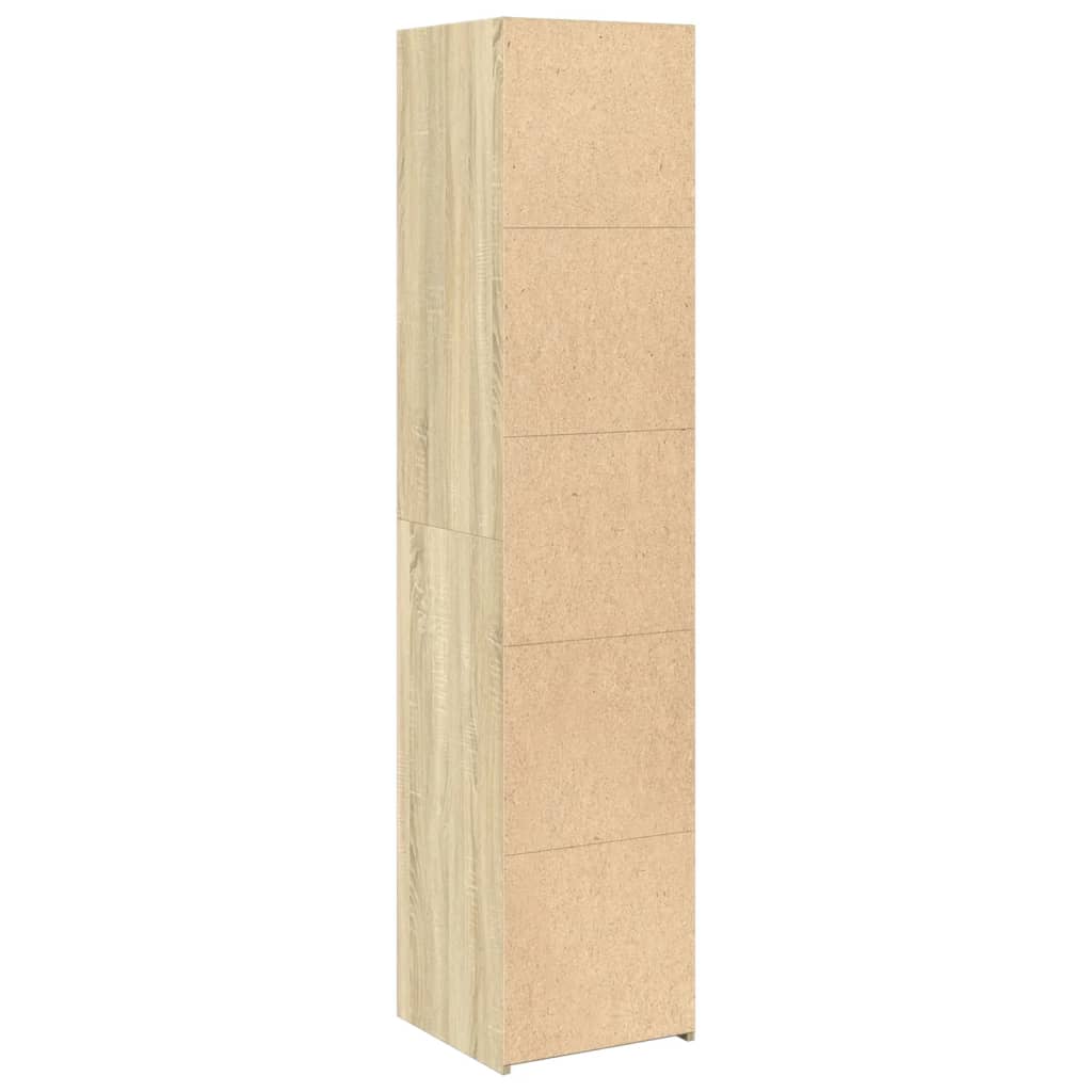 Buffet haut chêne sonoma 40x41x185 cm bois d'ingénierie - XIOS