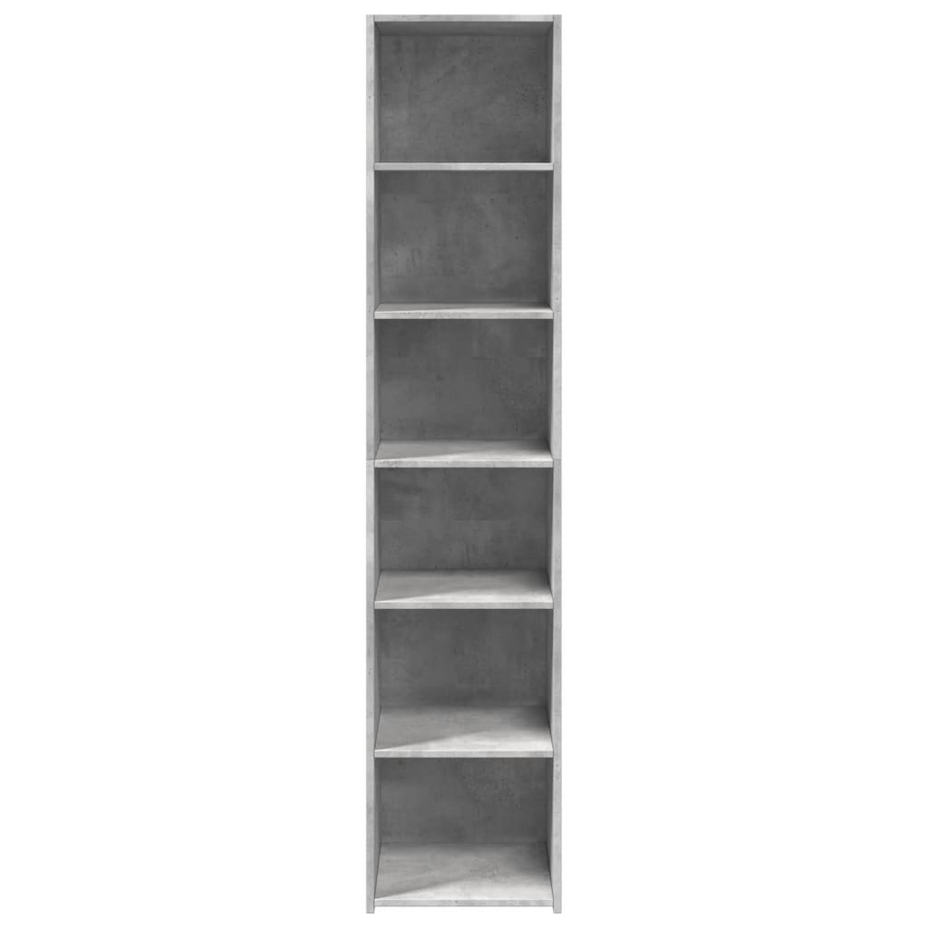 Buffet haut gris béton 40x41x185 cm bois d'ingénierie - XIOS