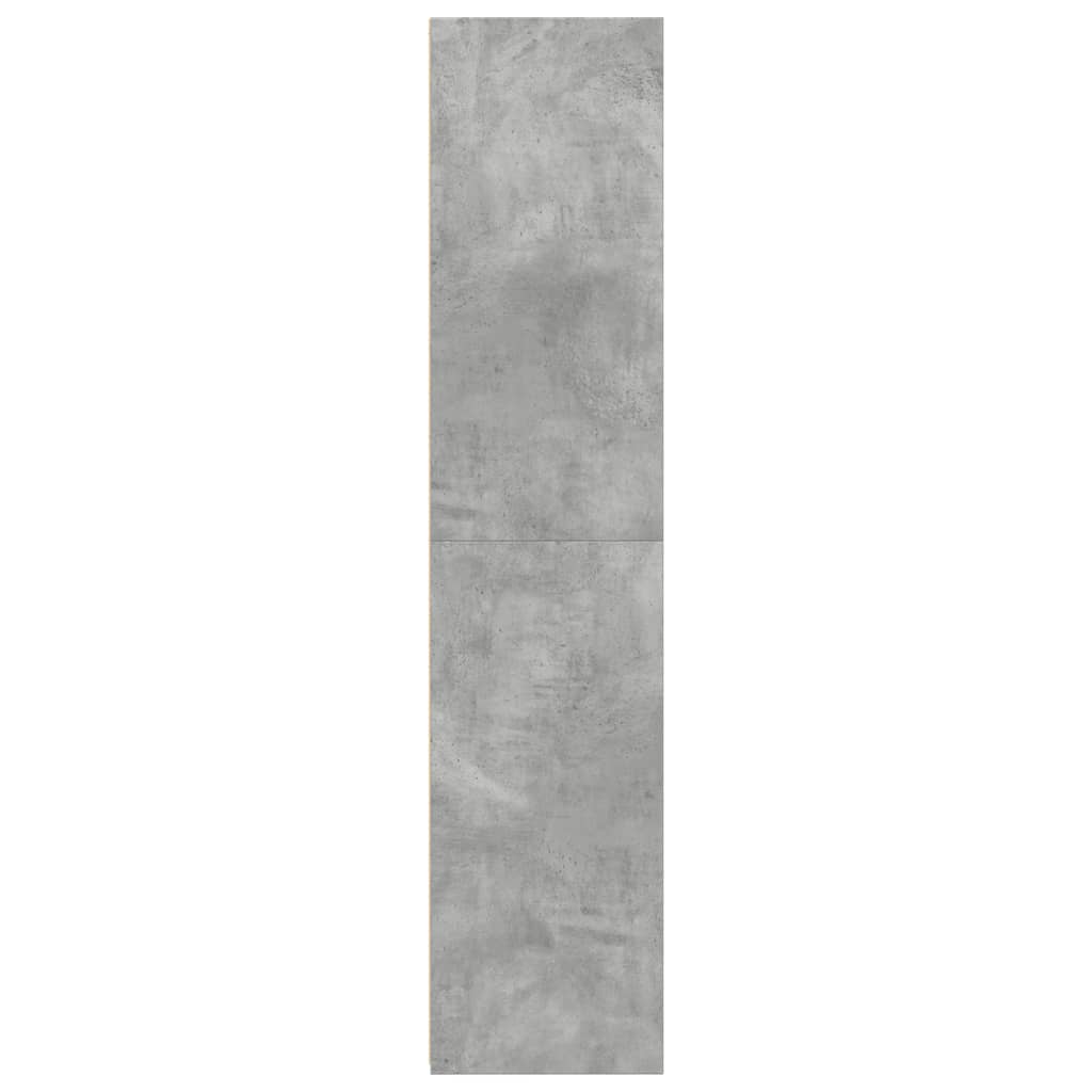 Buffet haut gris béton 40x41x185 cm bois d'ingénierie - XIOS