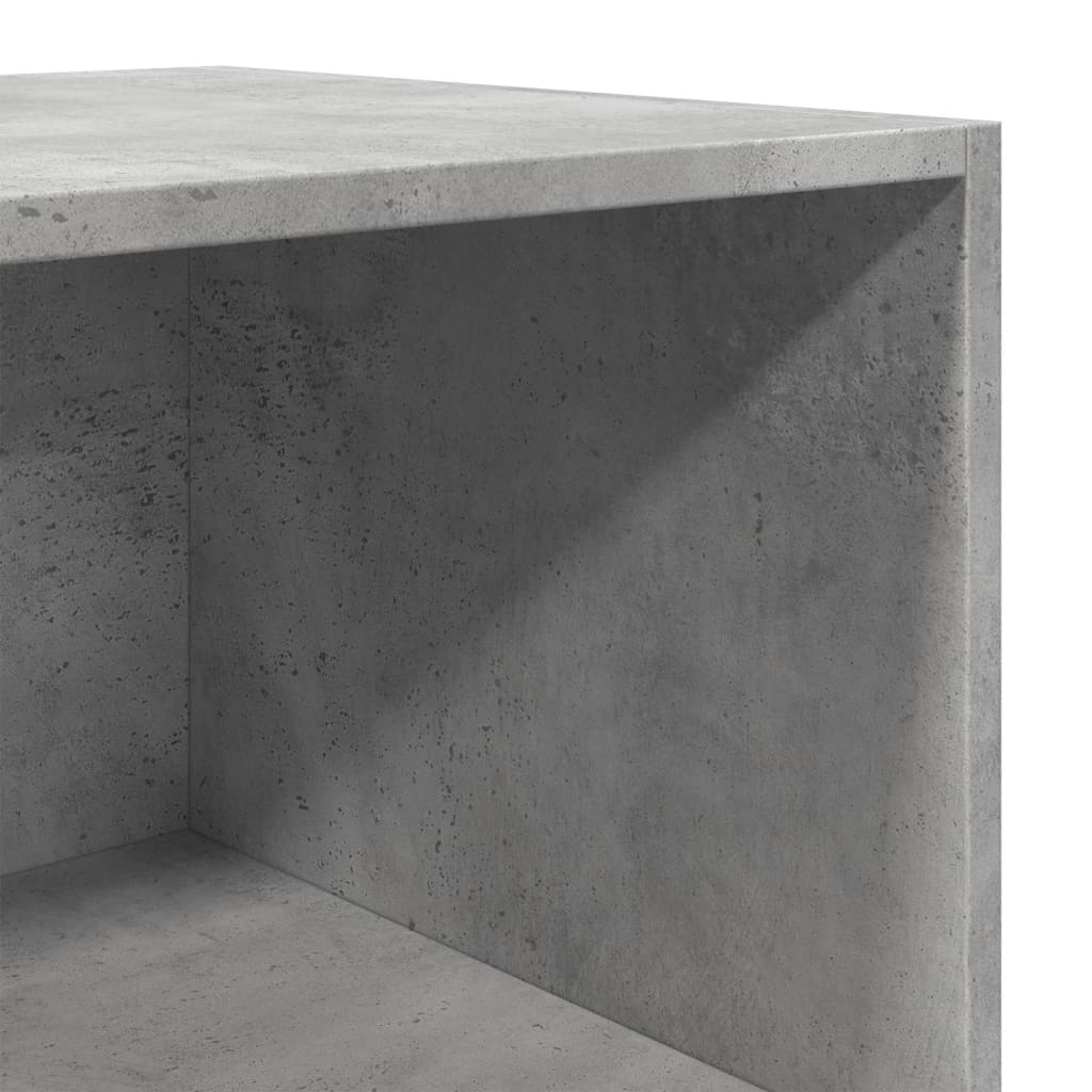 Buffet haut gris béton 40x41x185 cm bois d'ingénierie - XIOS