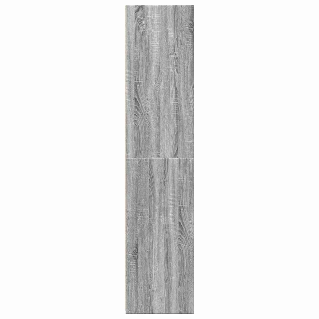 Buffet haut sonoma gris 40x41x185 cm bois d'ingénierie - XIOS