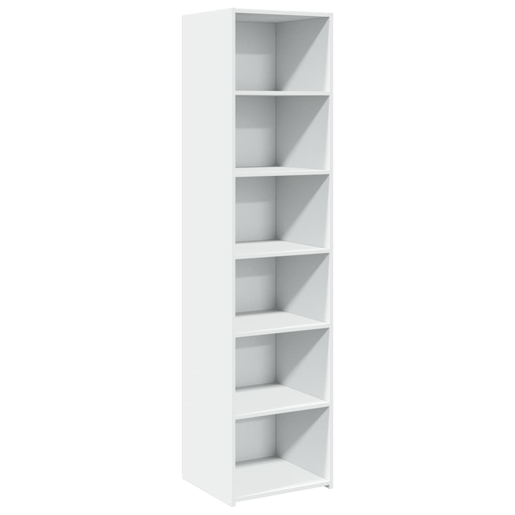 Buffet haut blanc 45x41x185 cm bois d'ingénierie - XIOS
