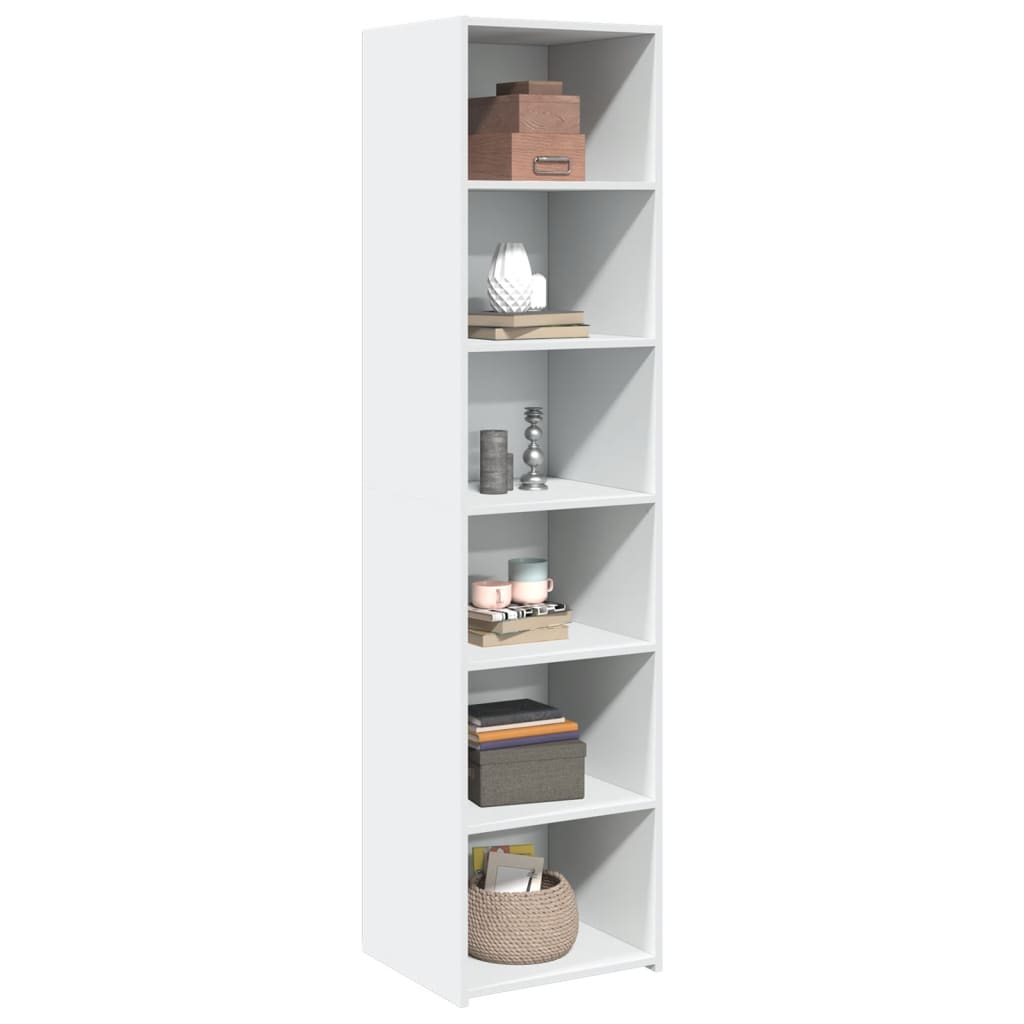 Buffet haut blanc 45x41x185 cm bois d'ingénierie - XIOS