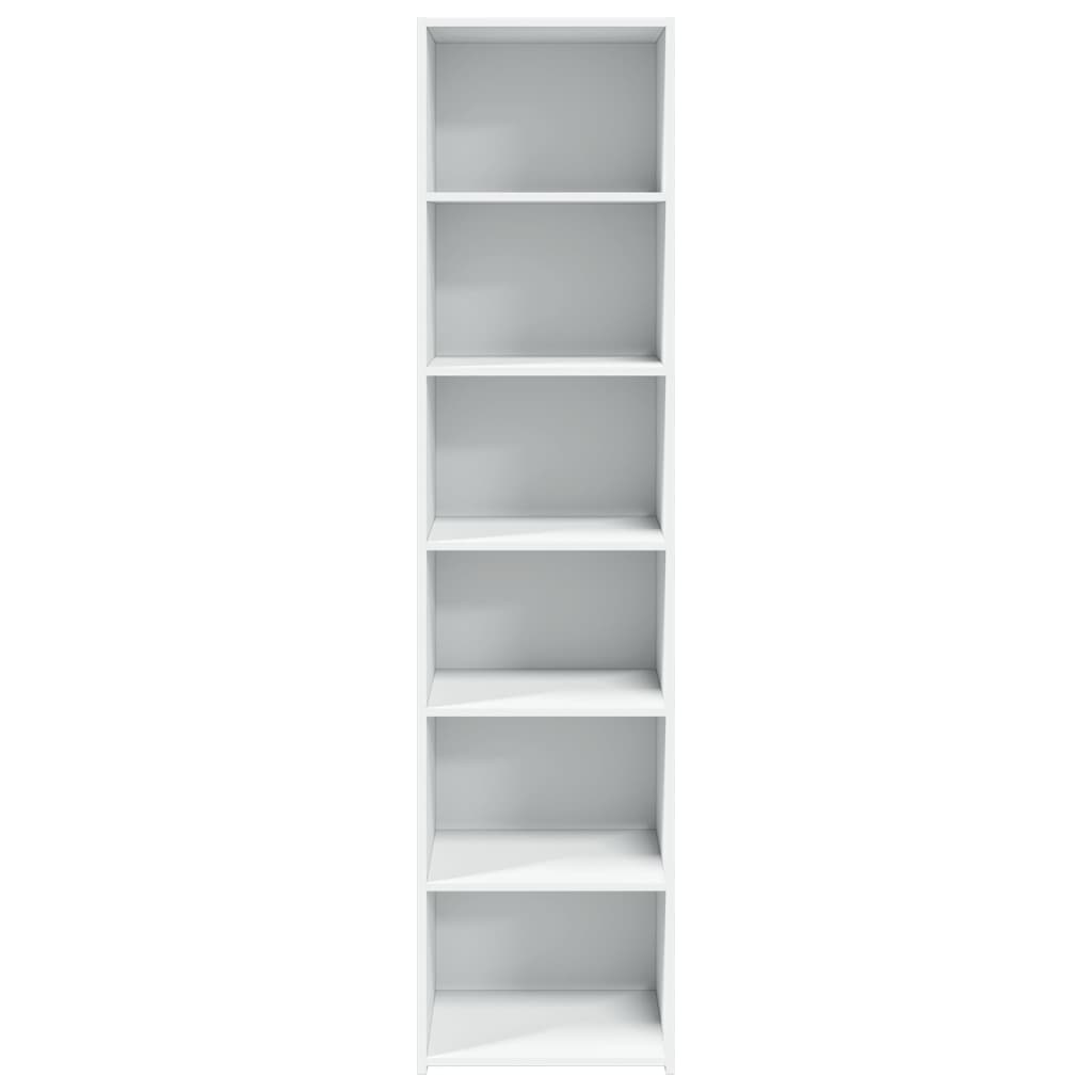 Buffet haut blanc 45x41x185 cm bois d'ingénierie - XIOS