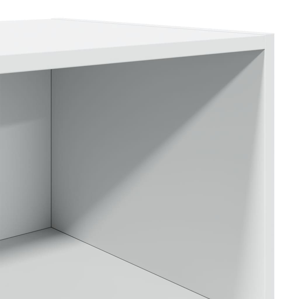 Buffet haut blanc 45x41x185 cm bois d'ingénierie - XIOS