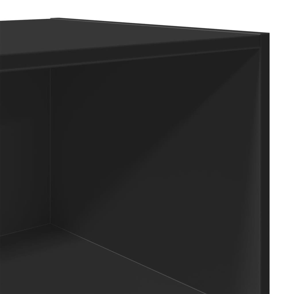 Buffet haut noir 45x41x185 cm bois d'ingénierie - XIOS