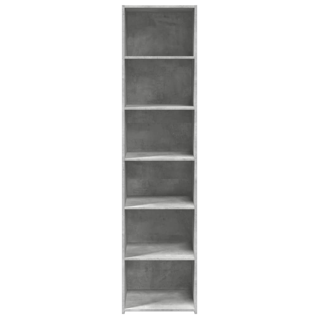Buffet haut gris béton 45x41x185 cm bois d'ingénierie - XIOS