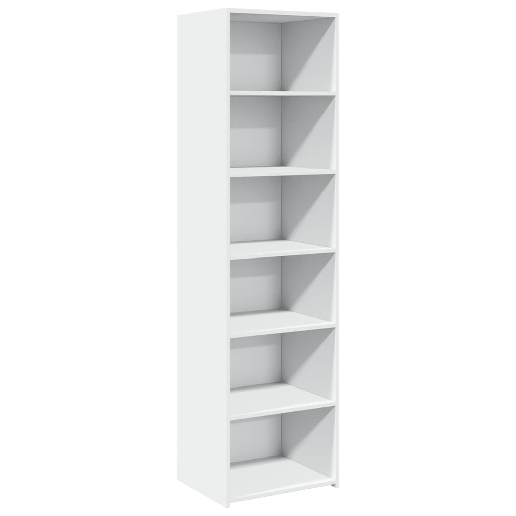 Buffet haut blanc 50x41x185 cm bois d'ingénierie - XIOS