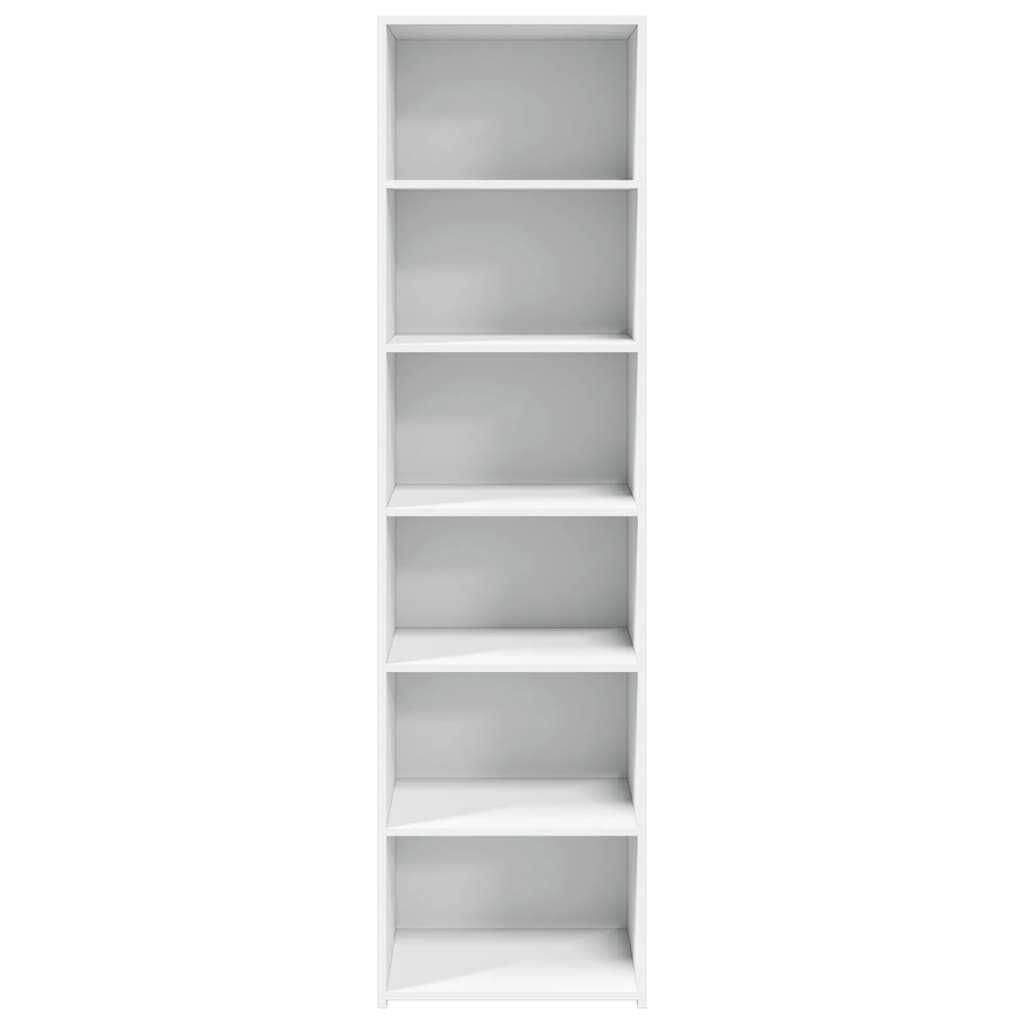 Buffet haut blanc 50x41x185 cm bois d'ingénierie - XIOS