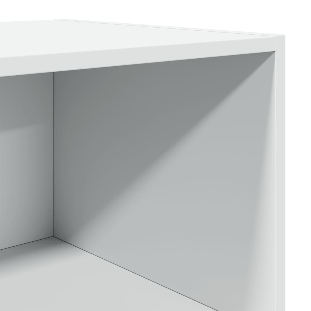 Buffet haut blanc 50x41x185 cm bois d'ingénierie - XIOS