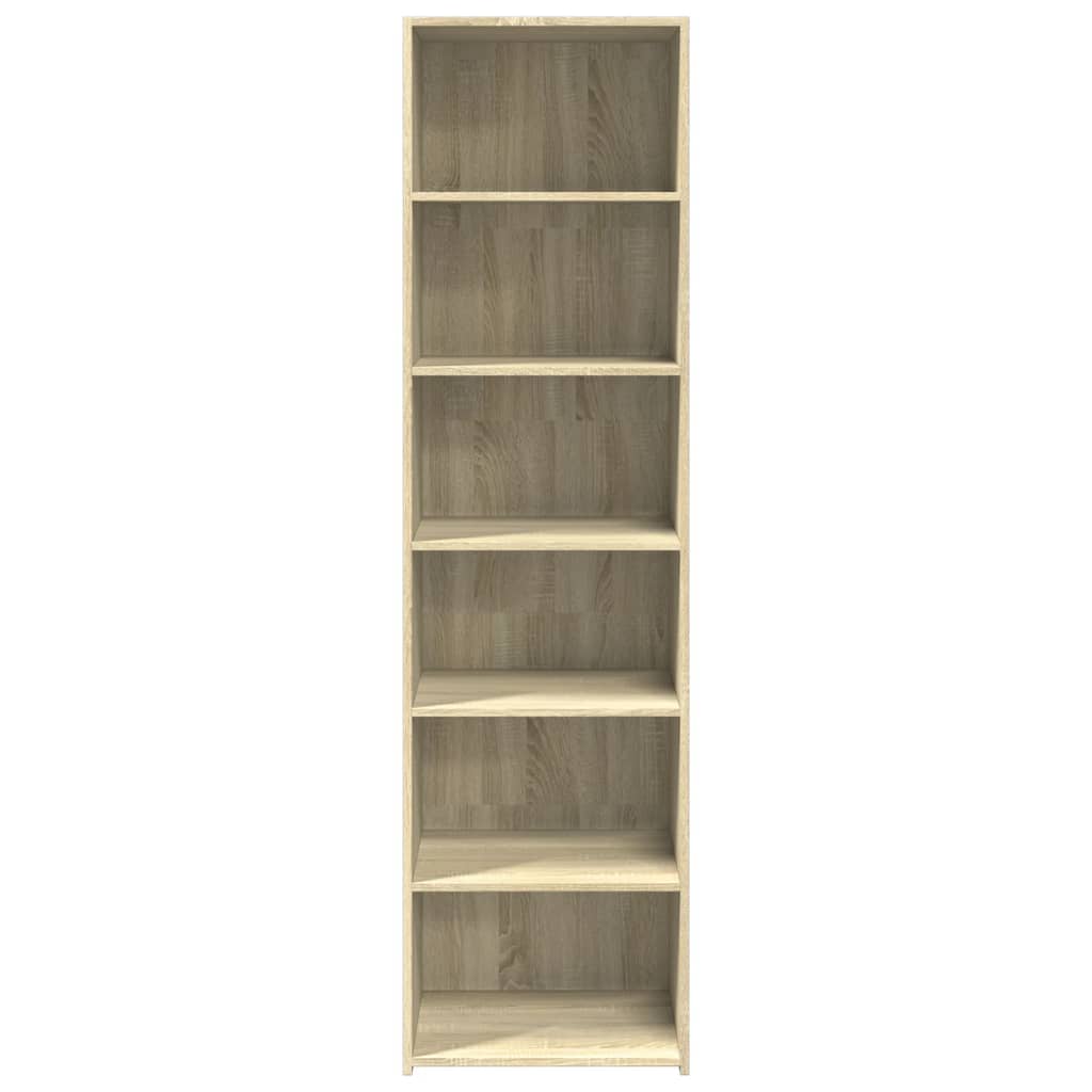 Buffet haut chêne sonoma 50x41x185 cm bois d'ingénierie - XIOS
