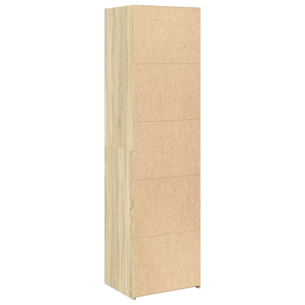 Buffet haut chêne sonoma 50x41x185 cm bois d'ingénierie - XIOS