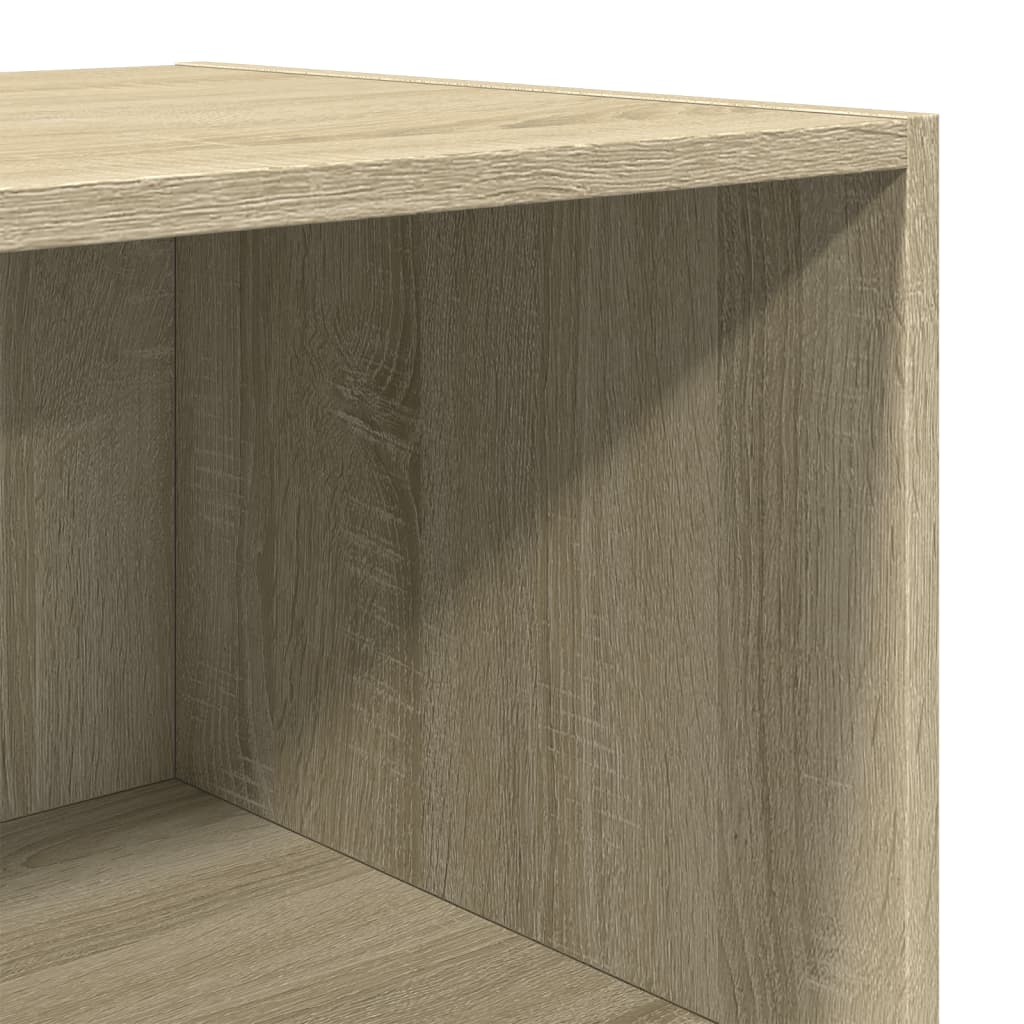 Buffet haut chêne sonoma 50x41x185 cm bois d'ingénierie - XIOS
