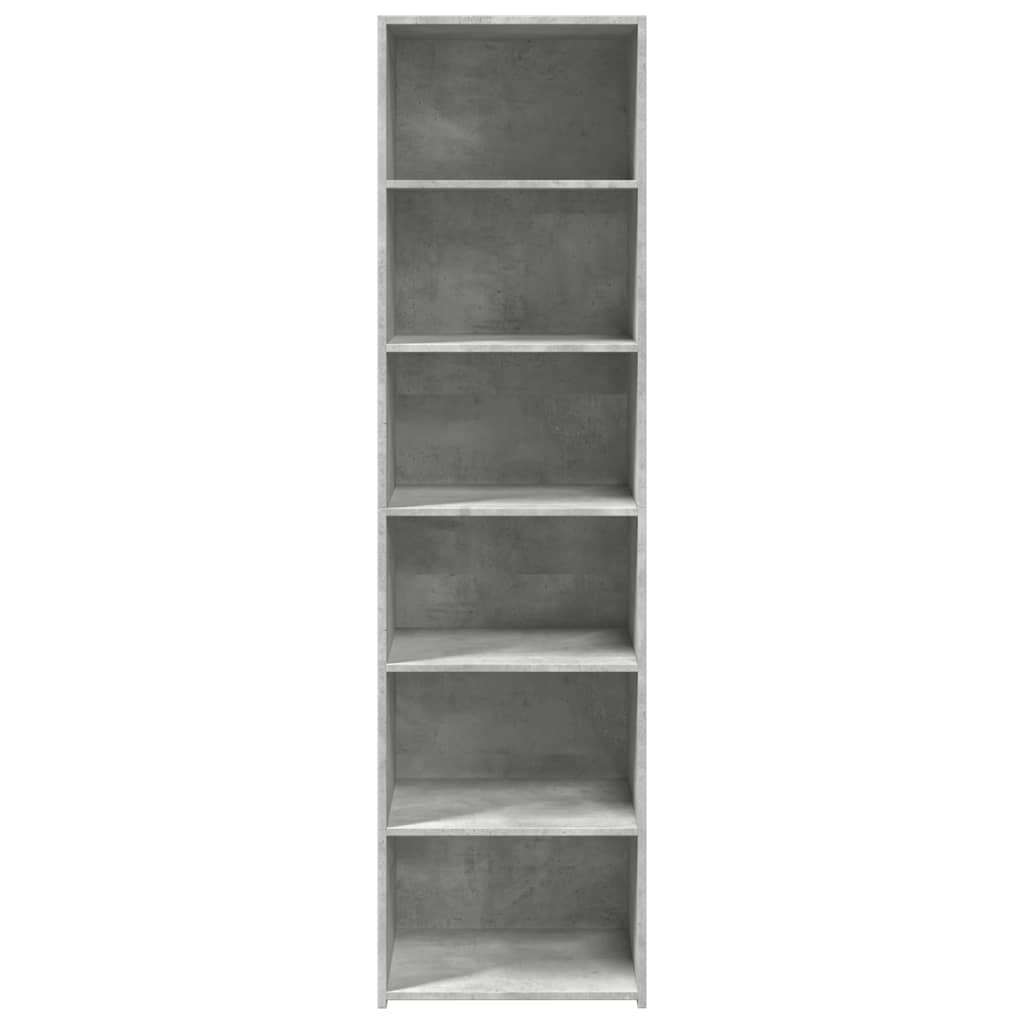 Buffet haut gris béton 50x41x185 cm bois d'ingénierie - XIOS