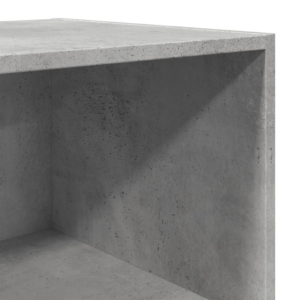 Buffet haut gris béton 50x41x185 cm bois d'ingénierie - XIOS