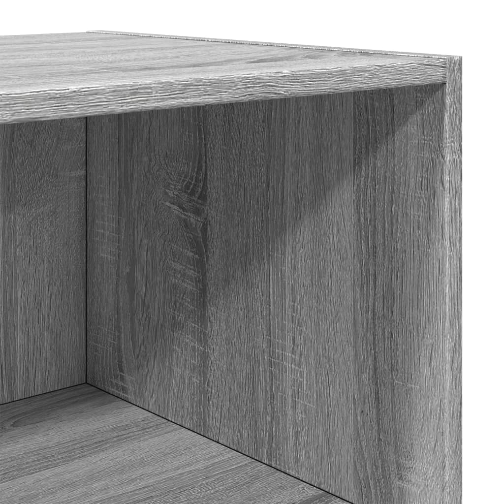 Buffet haut sonoma gris 50x41x185 cm bois d'ingénierie - XIOS