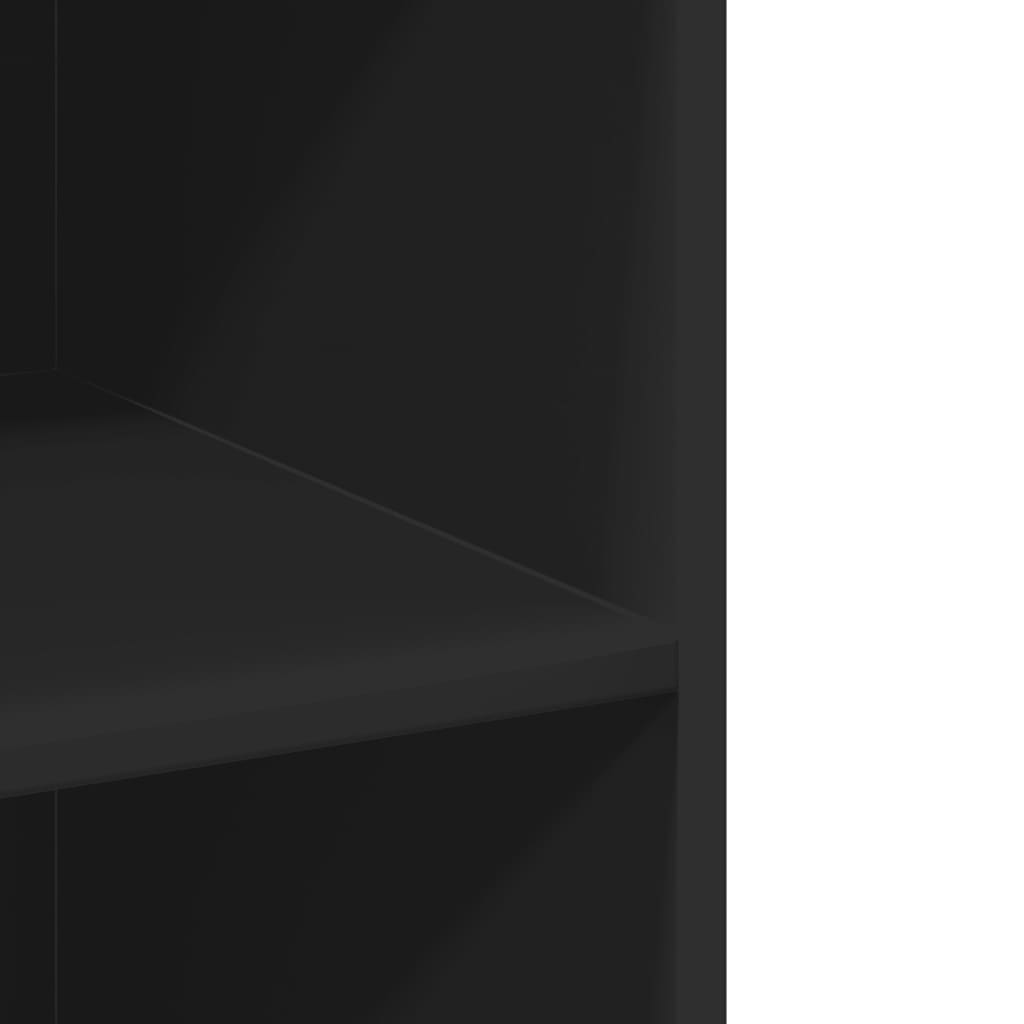Buffet haut noir 70x41x185 cm bois d'ingénierie - XIOS