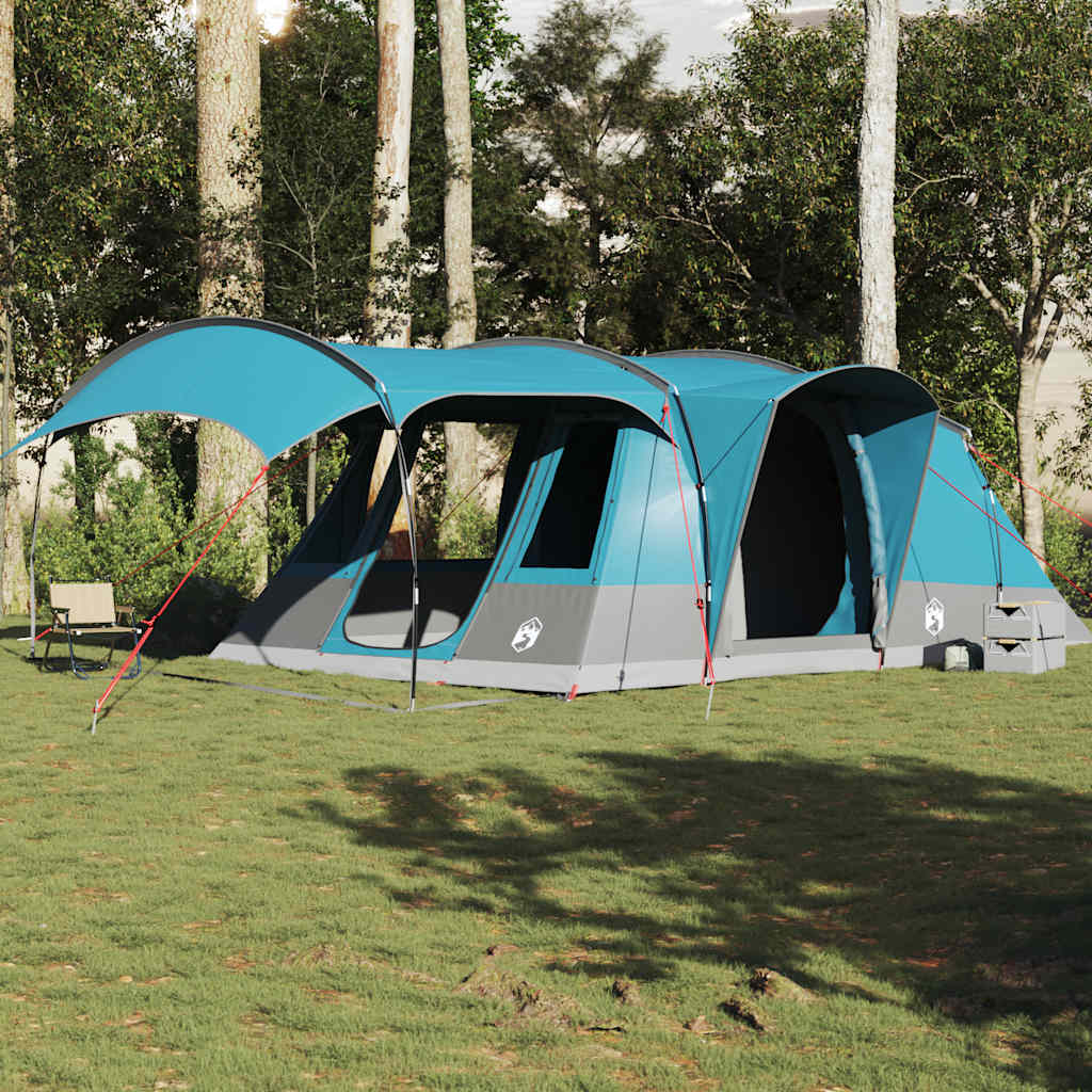 Tente de camping tunnel 5 personnes bleu imperméable Tentes vidaXL