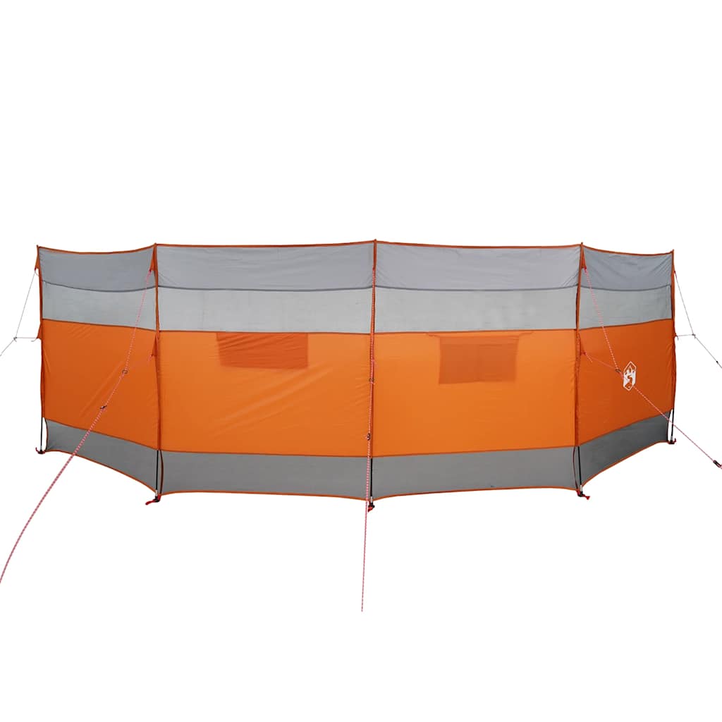 Brise-vent de camping gris et orange 510x153 cm imperméable Pare-vents vidaXL