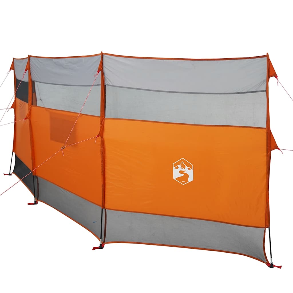 Brise-vent de camping gris et orange 510x153 cm imperméable Pare-vents vidaXL