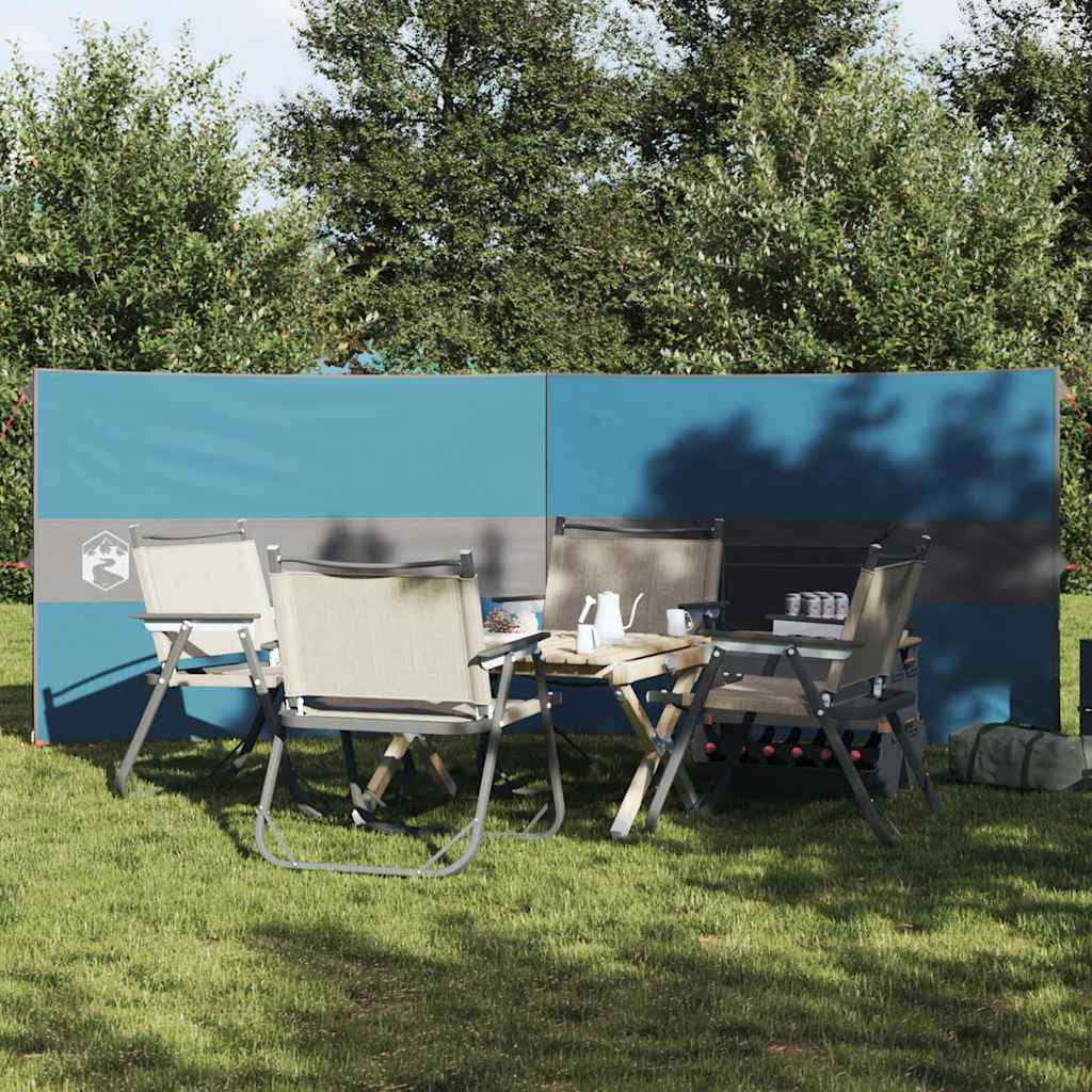Brise-vent de camping bleu 344x120 cm imperméable Pare-vents vidaXL