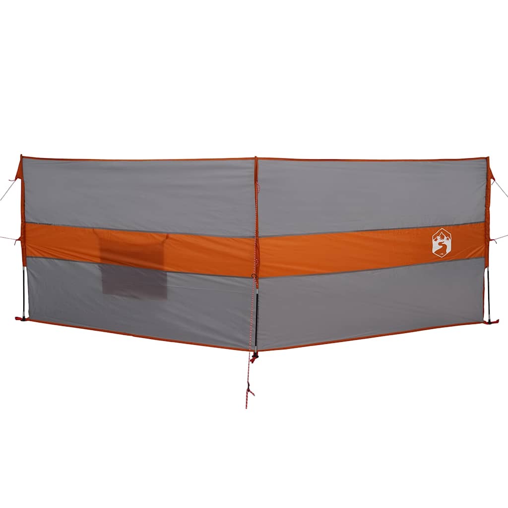 Brise-vent de camping gris et orange 344x120 cm imperméable Pare-vents vidaXL