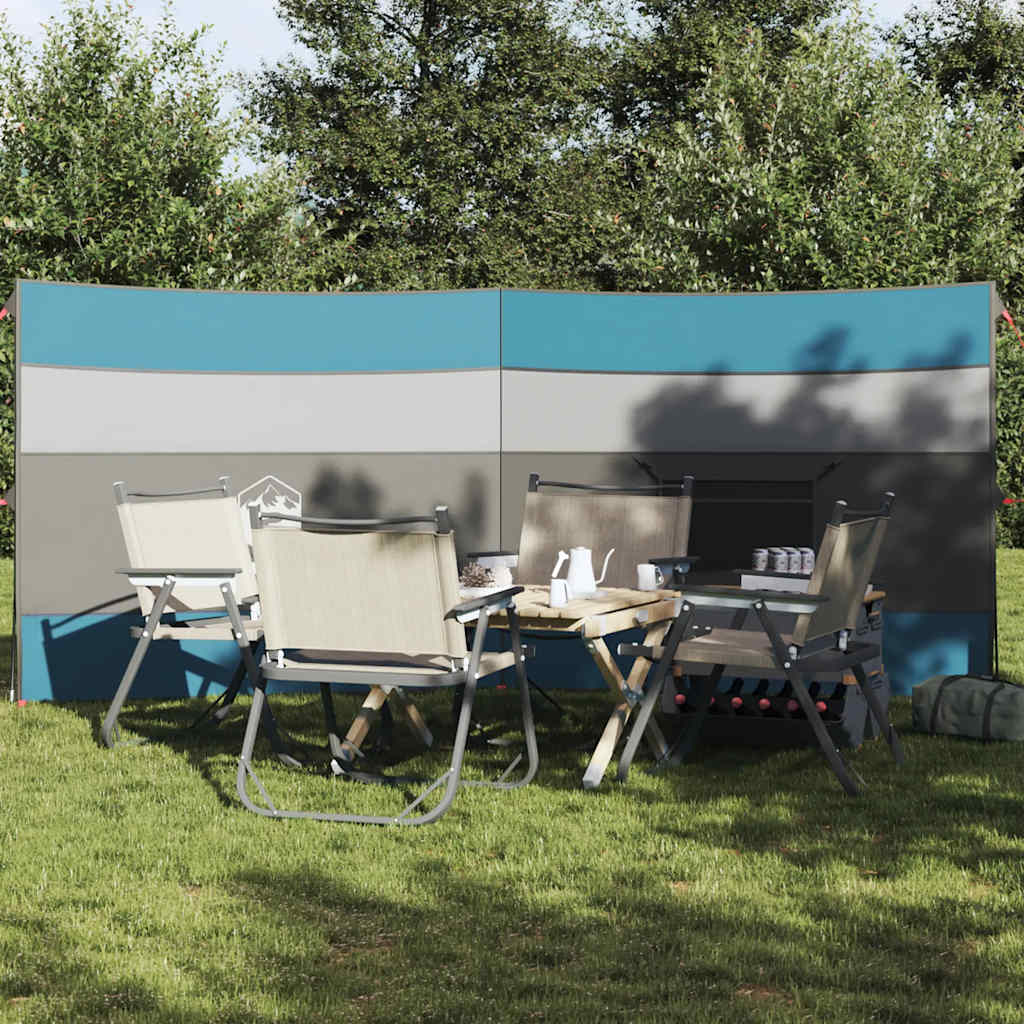 Brise-vent de camping bleu 340x130 cm imperméable Pare-vents vidaXL