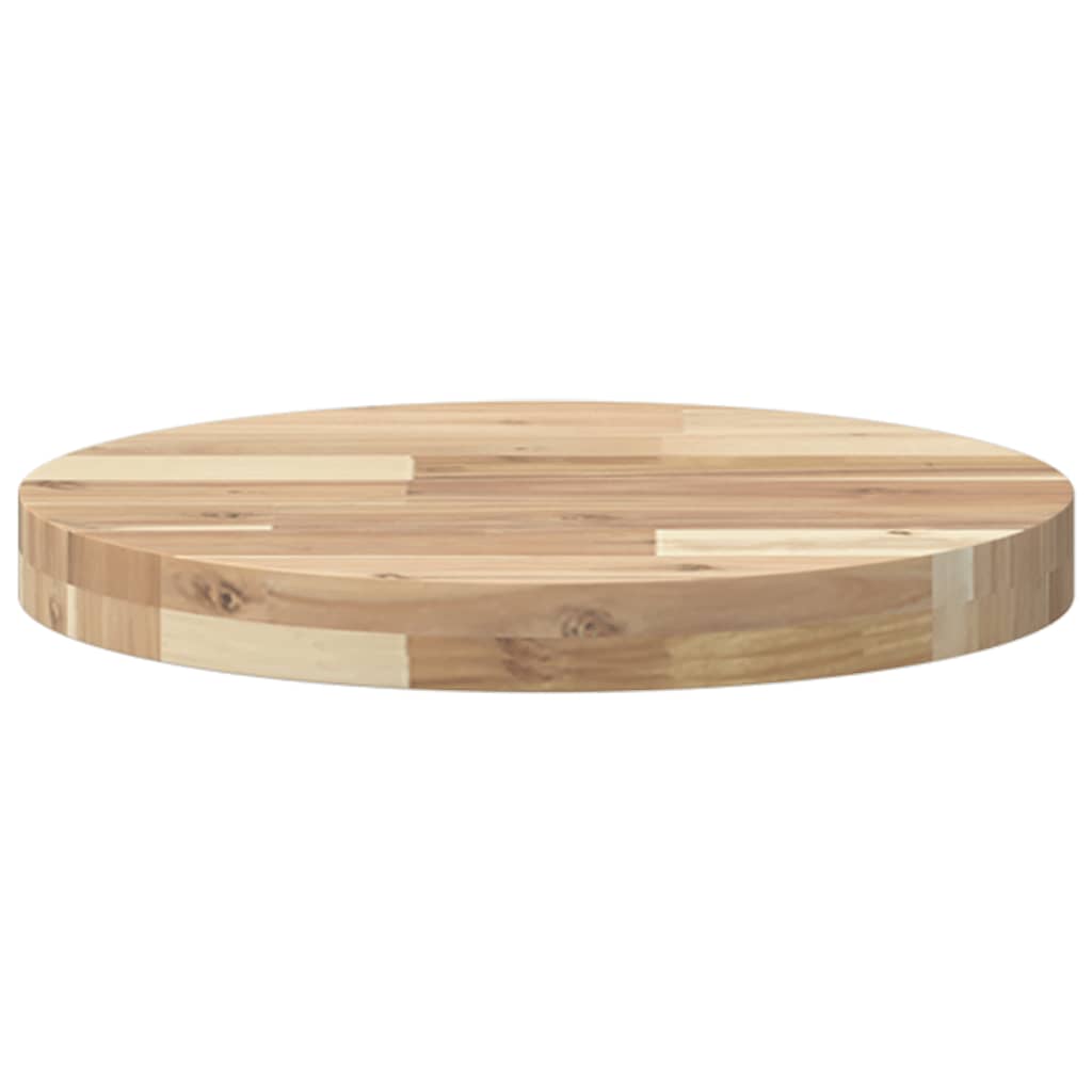 Dessus de table rond Ø40x4 cm bois massif d'acacia - XIOS
