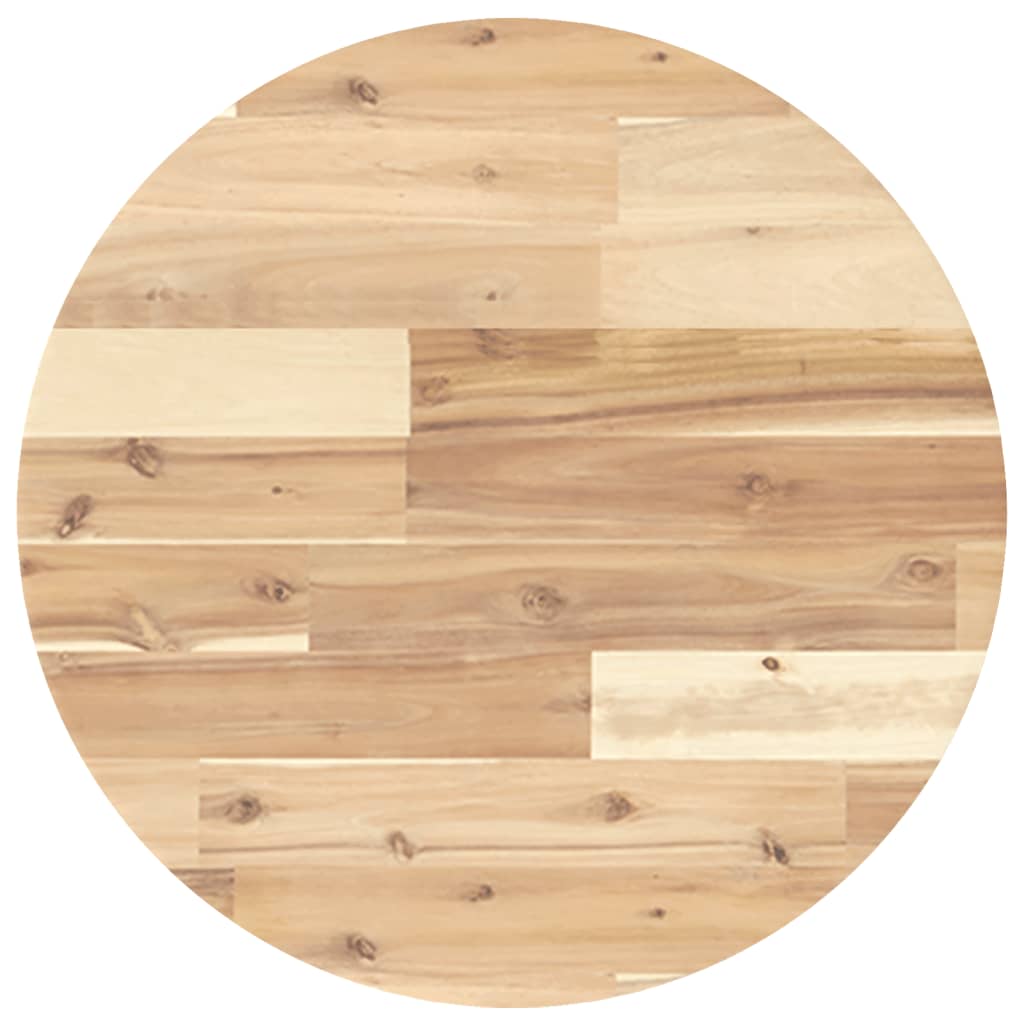Dessus de table rond Ø50x4 cm bois massif d'acacia - XIOS