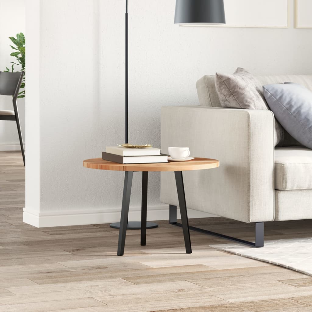 Dessus de table rond Ø60x2 cm bois massif d'acacia - XIOS