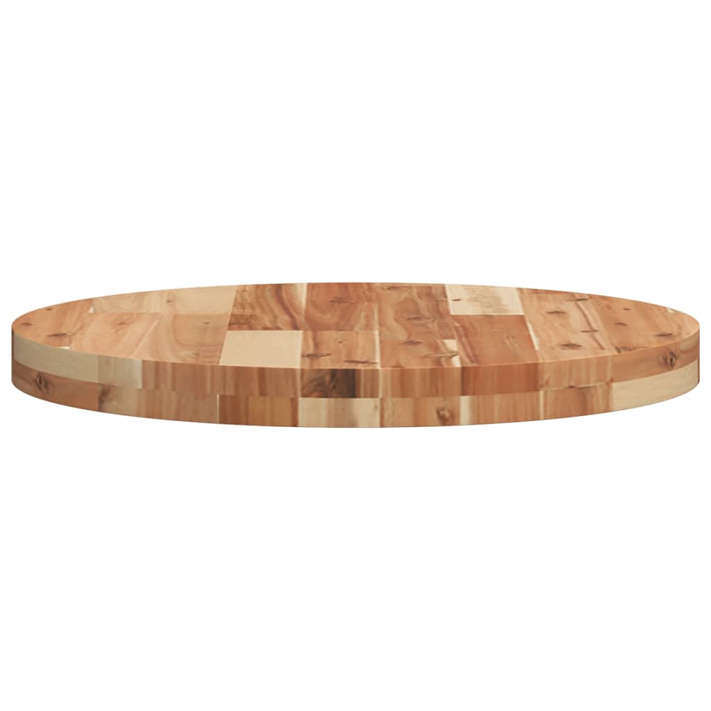 Dessus de table rond Ø50x4 cm bois massif d'acacia - XIOS