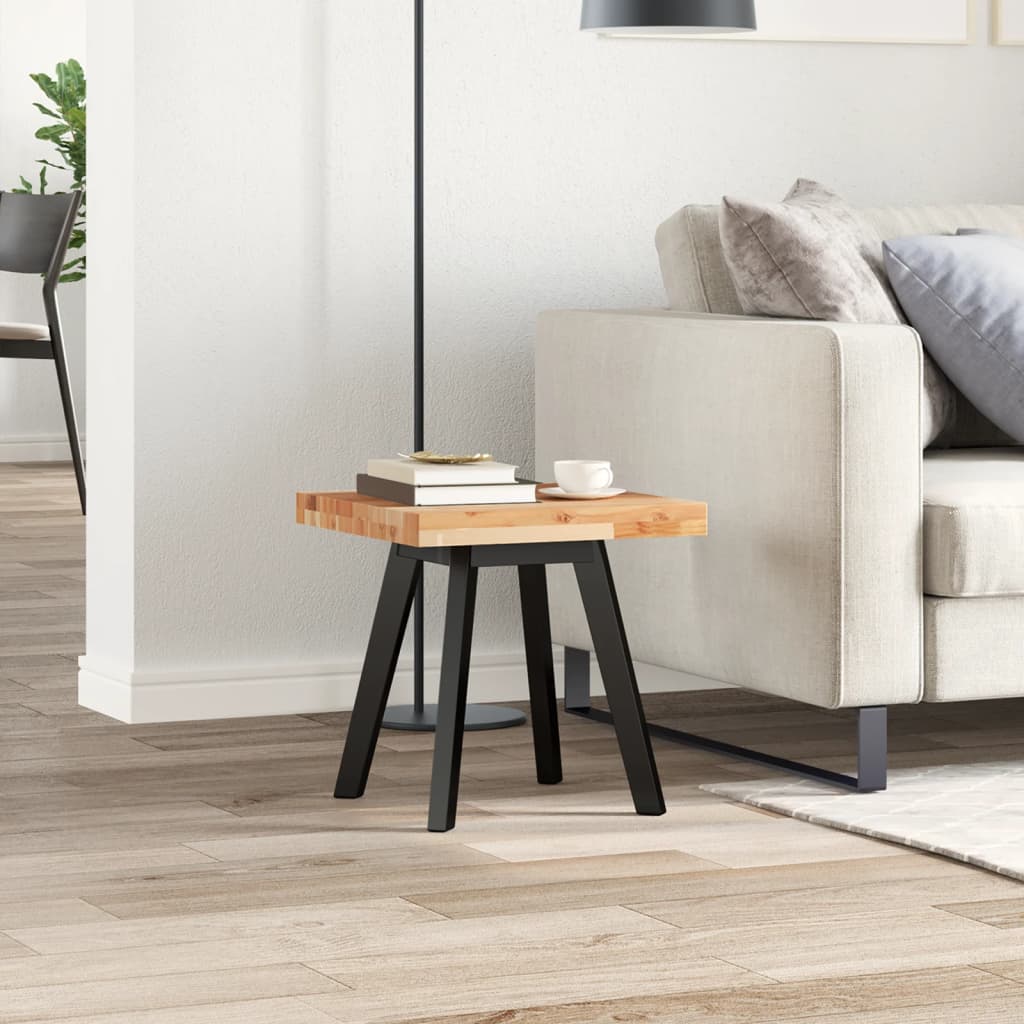 Dessus de table carré 40x40x4 cm bois massif d'acacia - XIOS