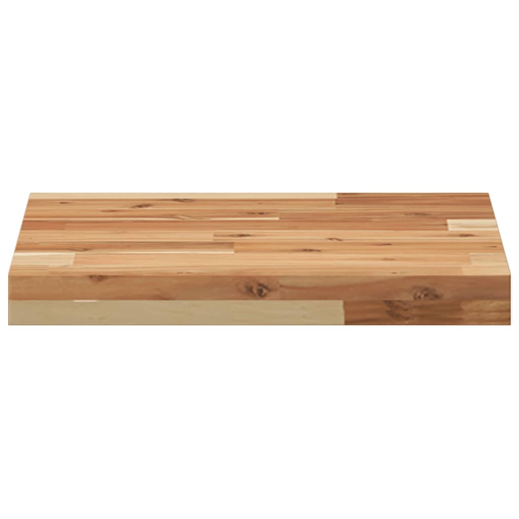 Dessus de table carré 40x40x4 cm bois massif d'acacia - XIOS