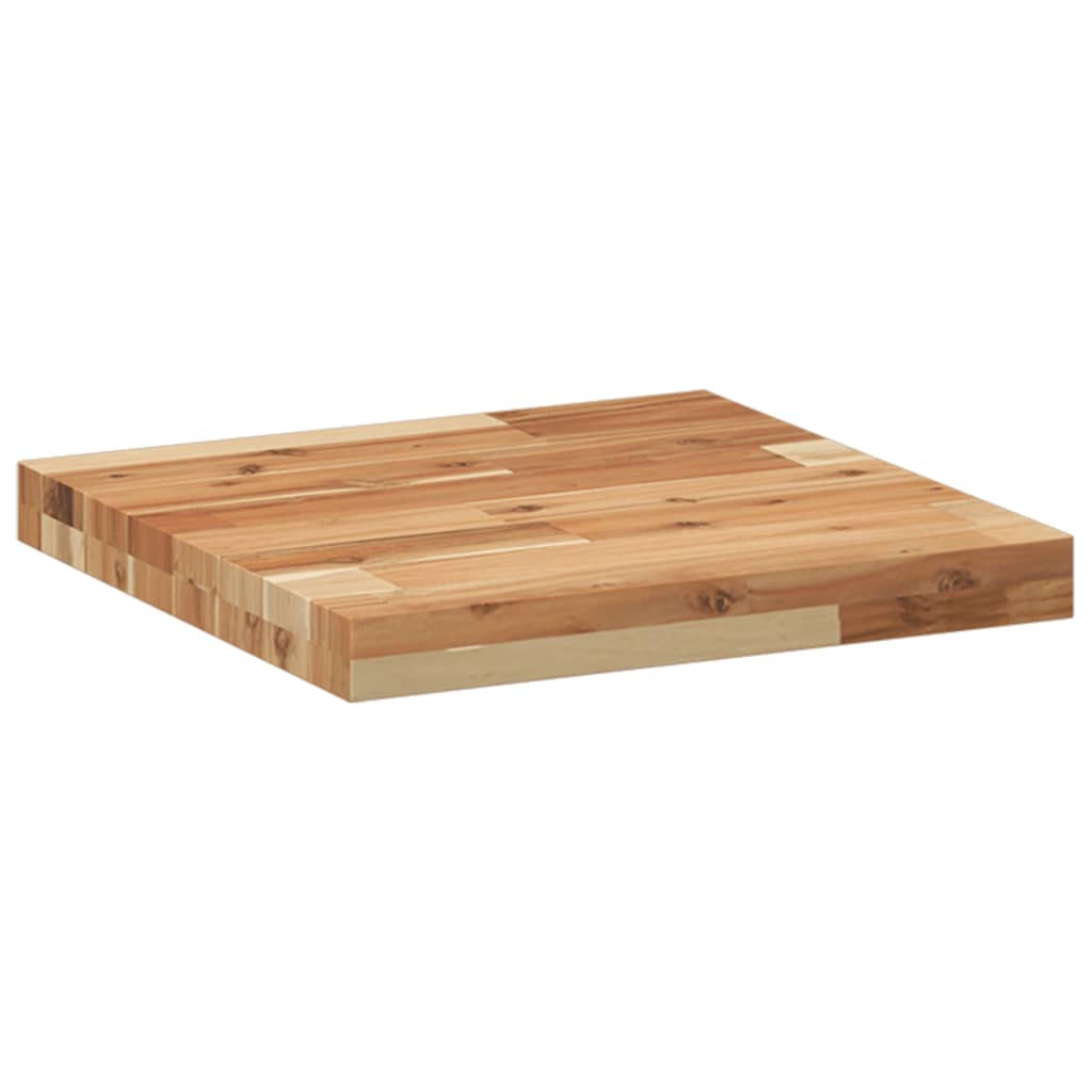 Dessus de table carré 40x40x4 cm bois massif d'acacia - XIOS