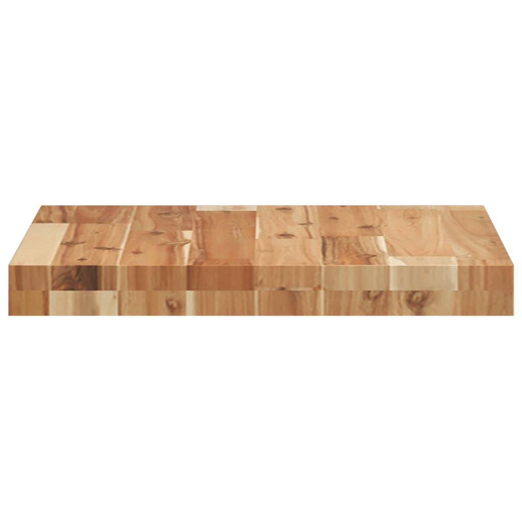 Dessus de table carré 40x40x4 cm bois massif d'acacia - XIOS