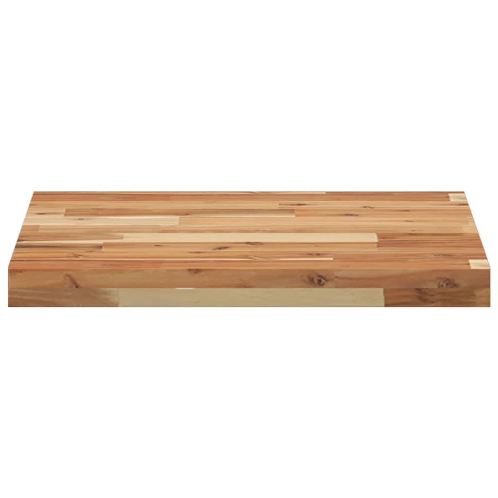 Dessus de table carré 50x50x4 cm bois massif d'acacia - XIOS