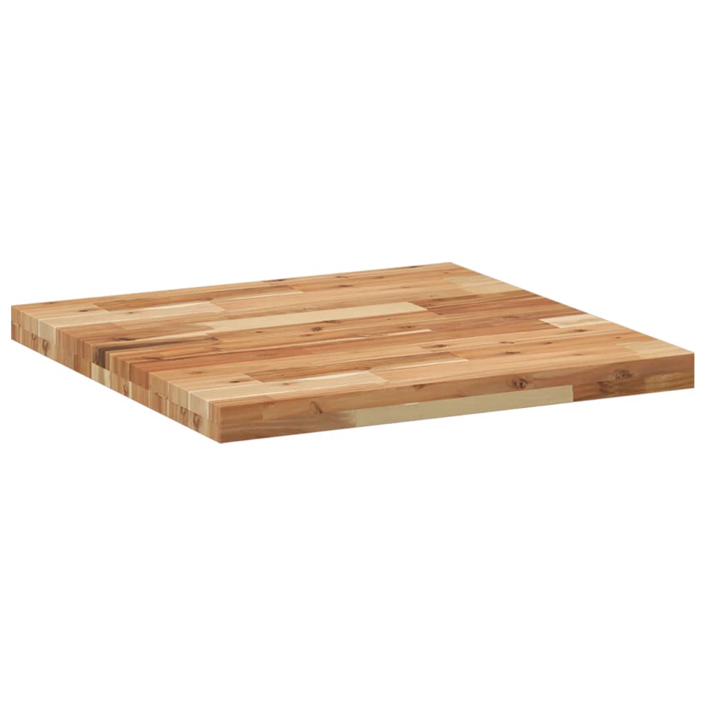 Dessus de table carré 60x60x4 cm bois massif d'acacia - XIOS