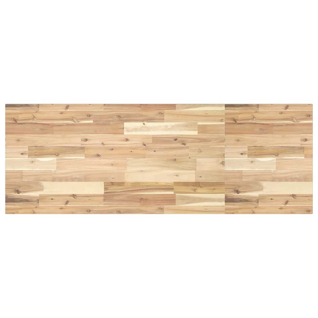 Dessus de table rectangulaire 160x50x2 cm bois massif d'acacia - XIOS