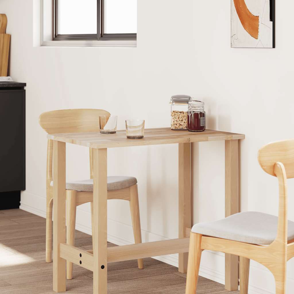 Dessus de table rectangulaire 80x60x2 cm bois massif d'acacia - XIOS