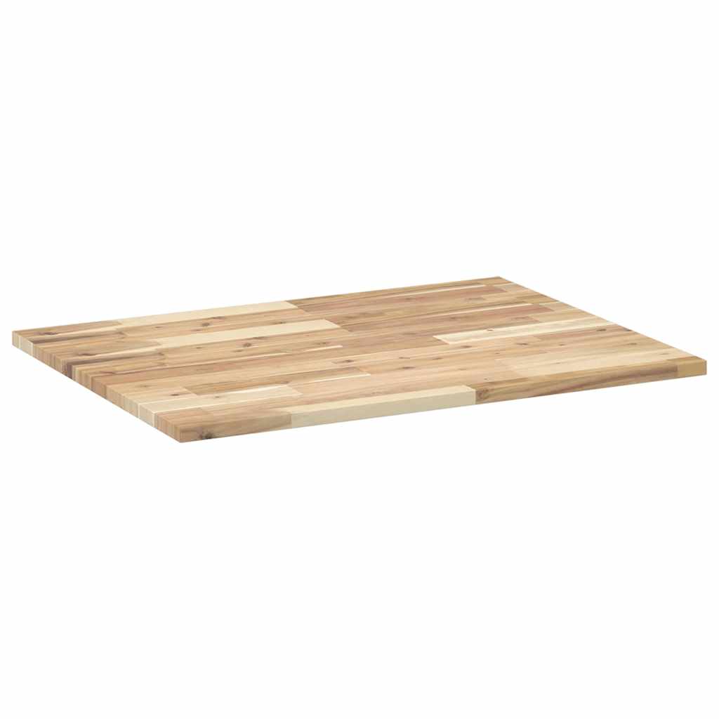 Dessus de table rectangulaire 100x60x2 cm bois massif d'acacia - XIOS