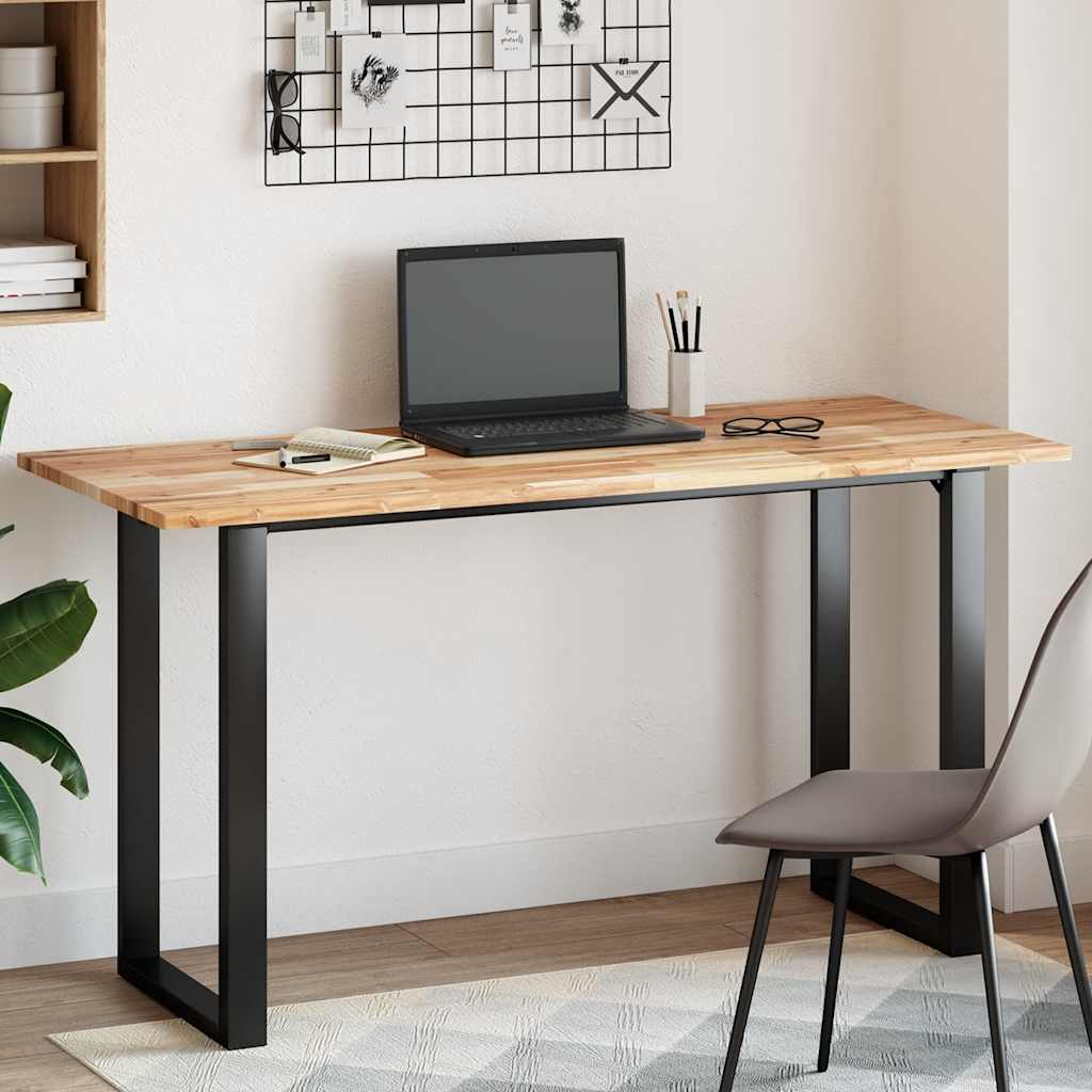 Dessus de table rectangulaire 140x60x2 cm bois massif d'acacia - XIOS
