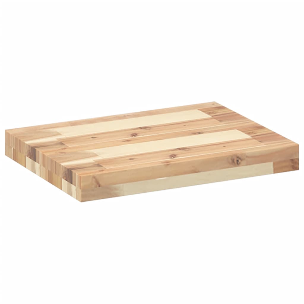 Dessus de table 60x30x4 cm rectangulaire bois massif d'acacia - XIOS