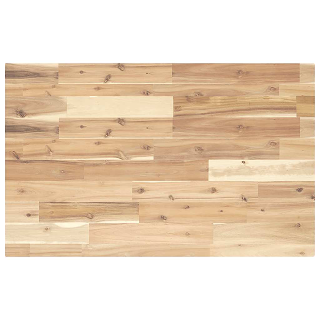Dessus de table rectangulaire 80x50x4 cm bois massif d'acacia - XIOS