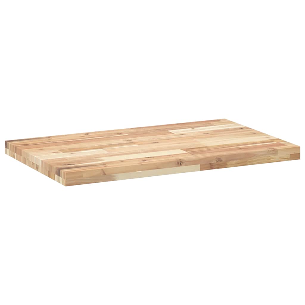 Dessus de table rectangulaire 100x50x4 cm bois massif d'acacia - XIOS
