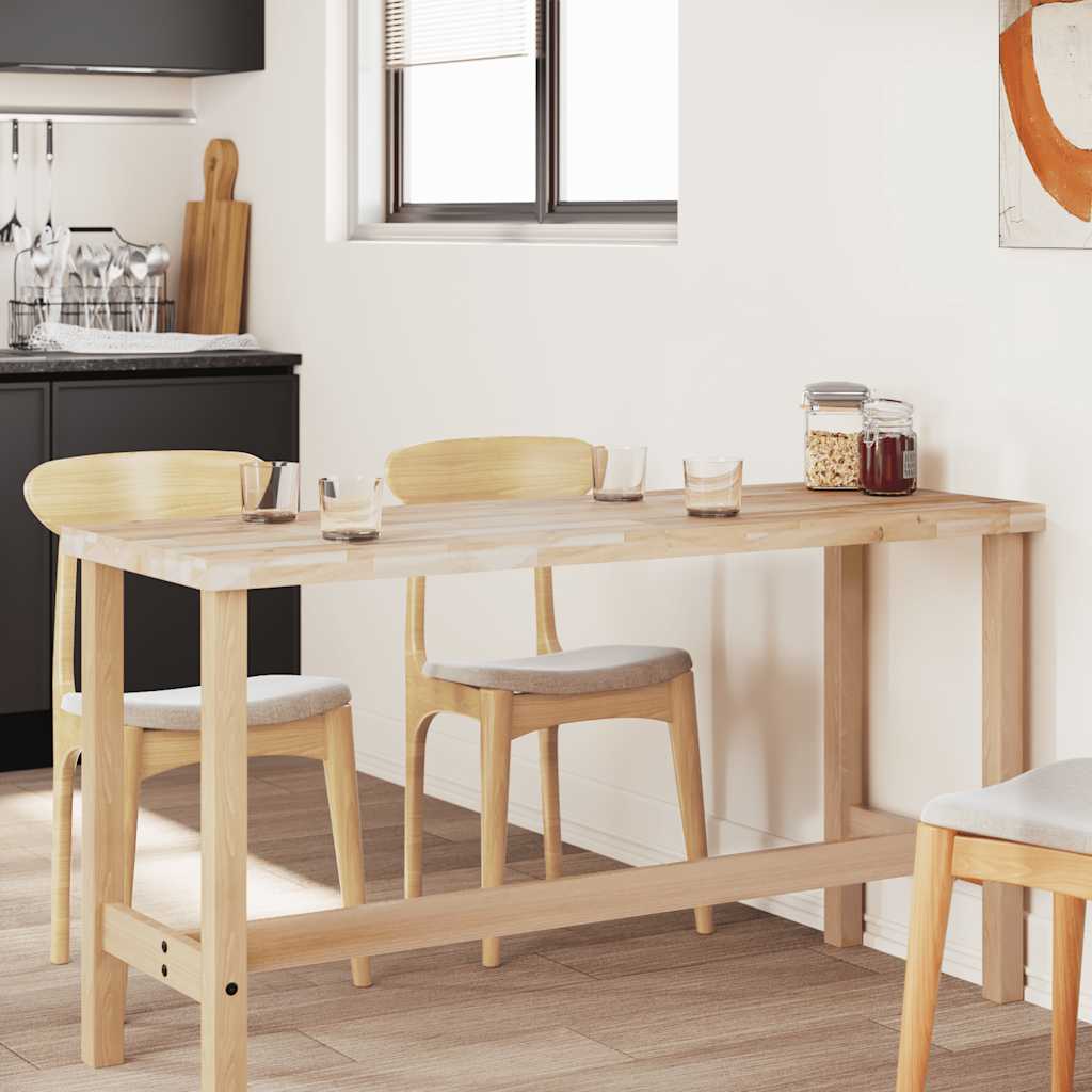 Dessus de table rectangulaire 140x60x4 cm bois massif d'acacia - XIOS