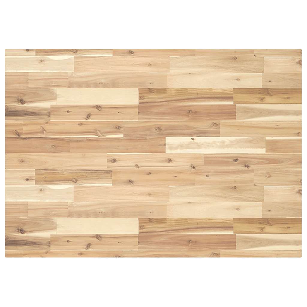 Dessus de table rectangulaire 80x70x4 cm bois massif d'acacia - XIOS